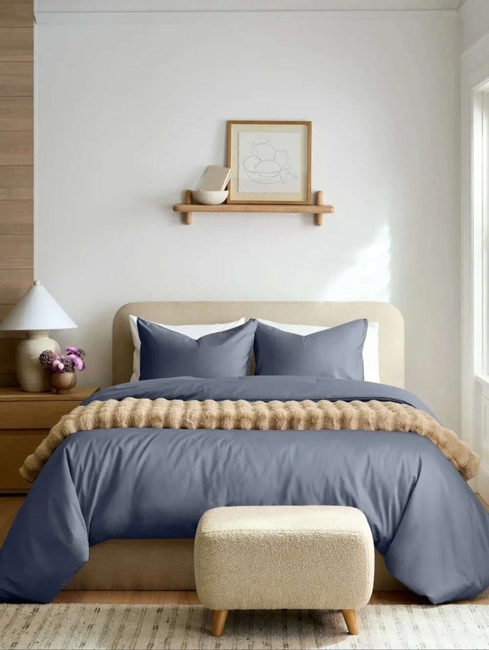 NWT! Quince Organic Cotton Mineral Sateen Comforter! King/ Cal King! (672)